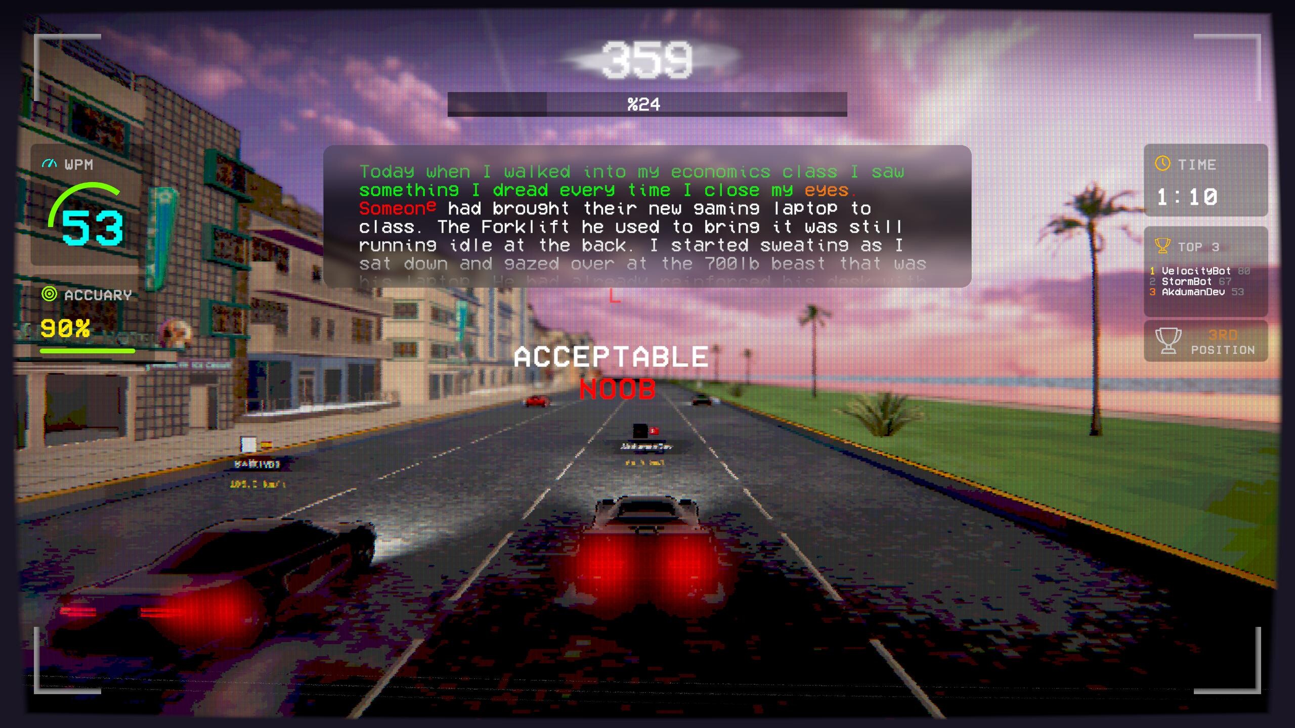 Type for Speed trailer