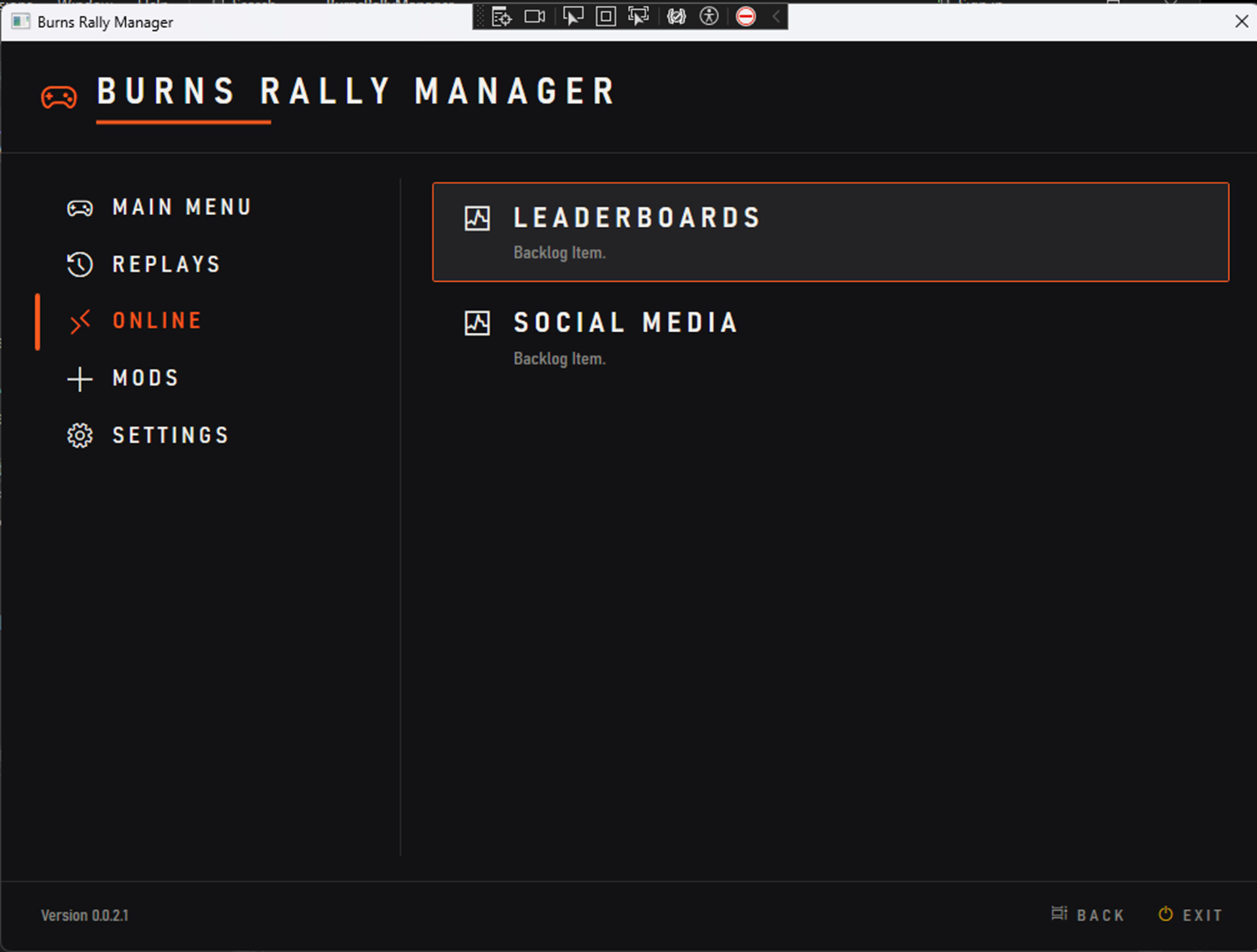 Burns Rally Manager screenshot 3