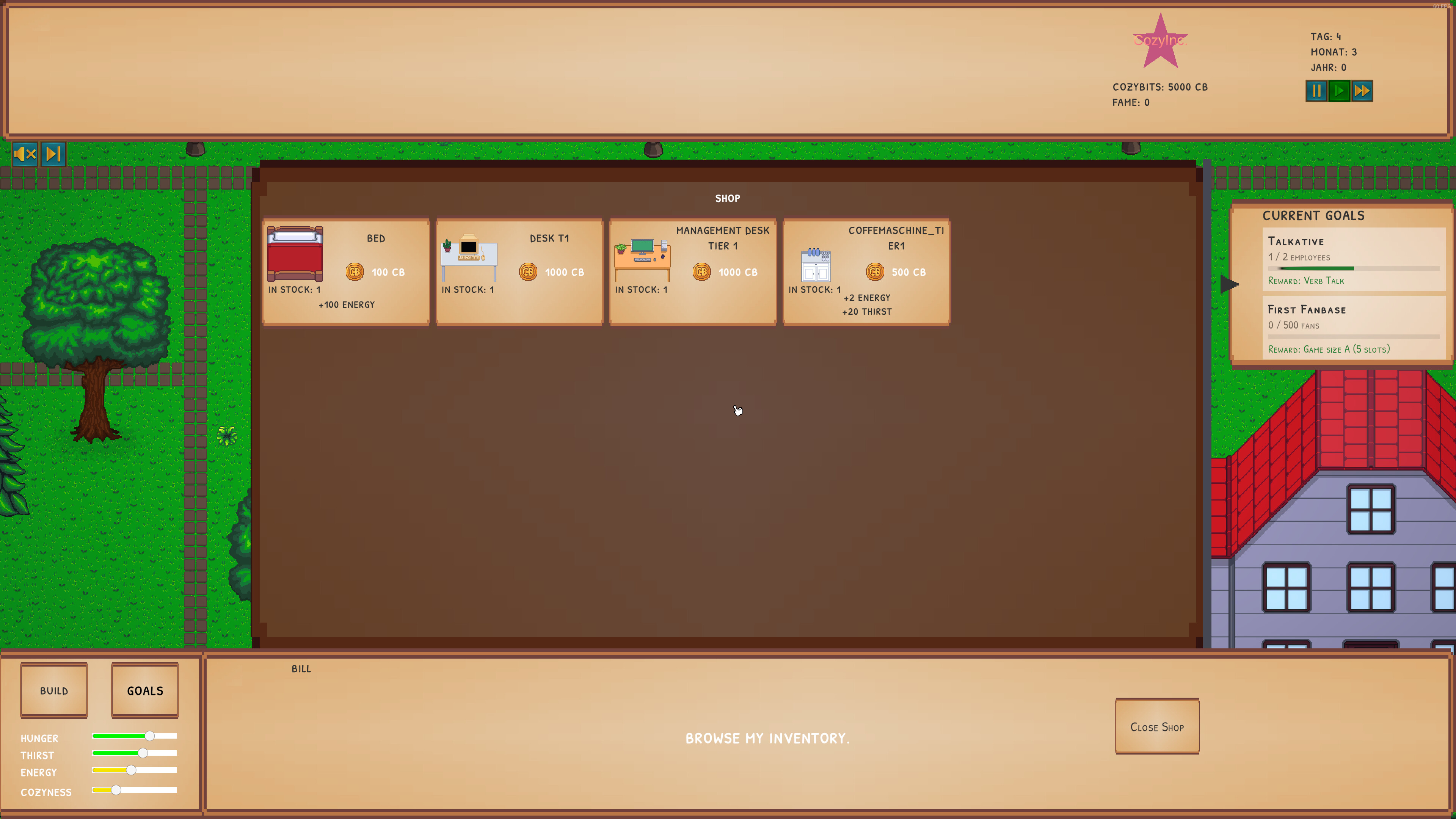 Cozy Game Company screenshot 1