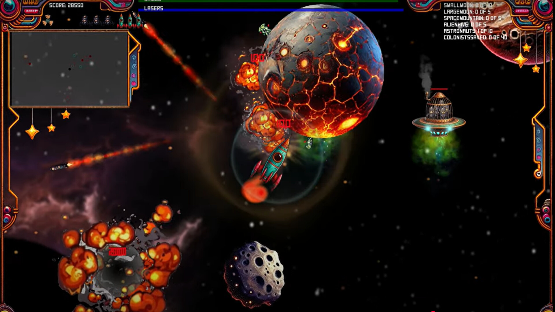 Asteroids and Aliens screenshot 2