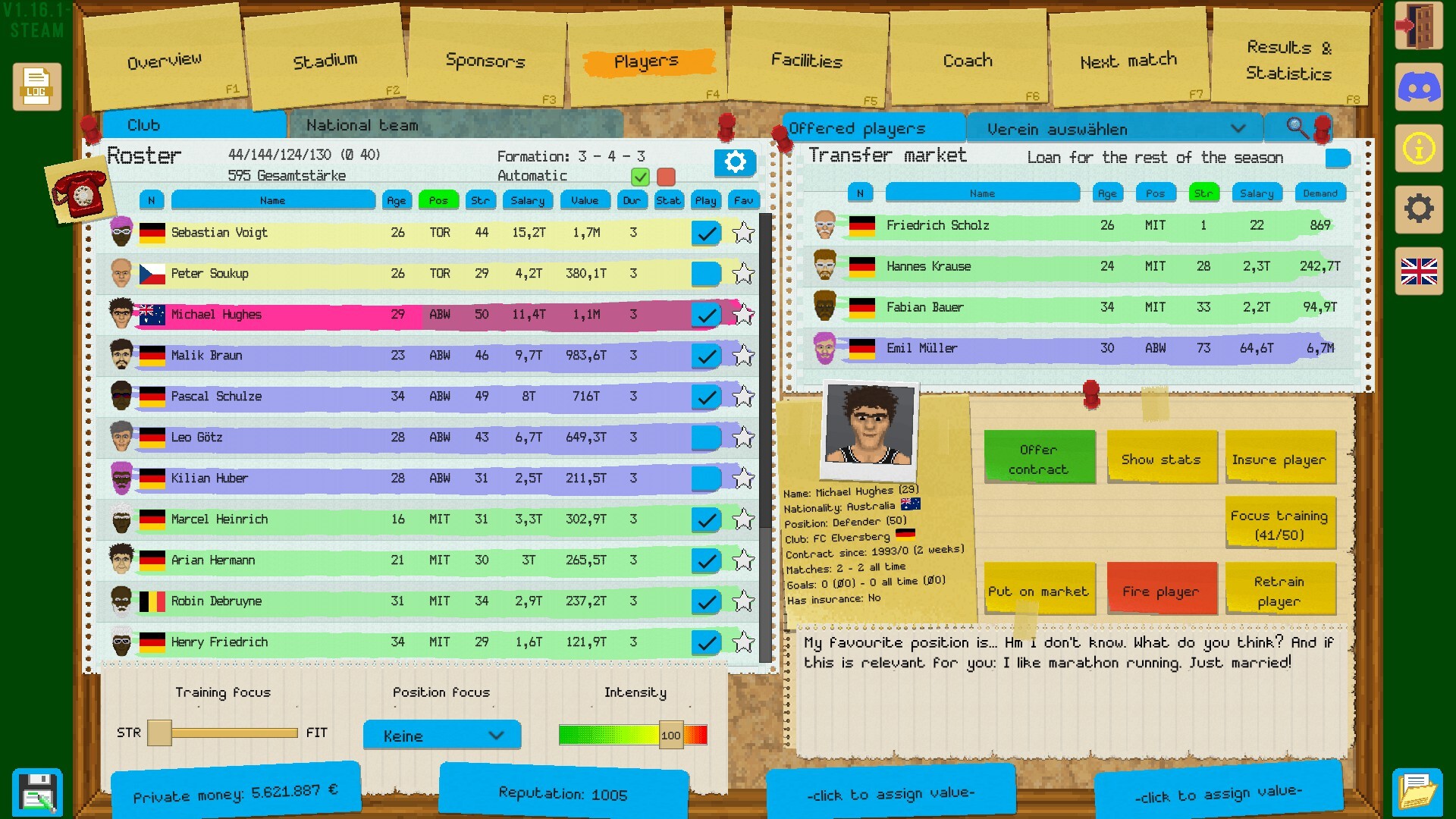 Boeckham's Football Manager screenshot 2