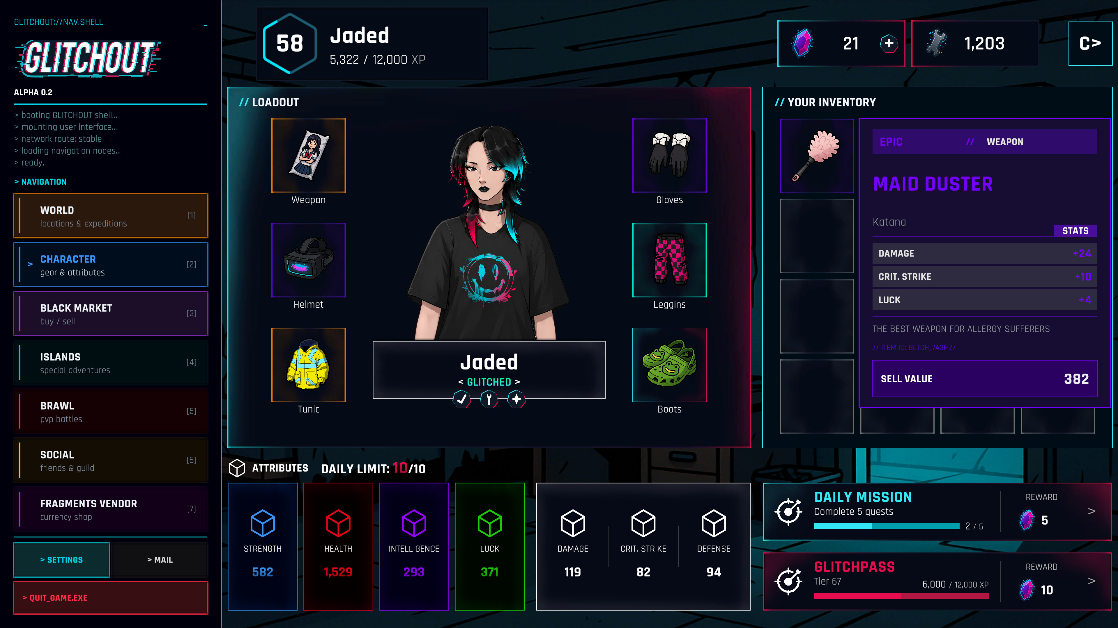GLITCHOUT screenshot 1