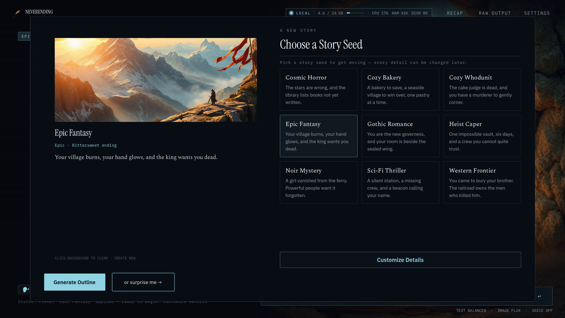 Neverending AI Storybook screenshot 2