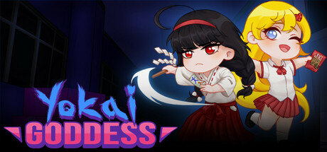 Cover art from YOKAI GODDESS An Urban Legend Bullet hell Adventure