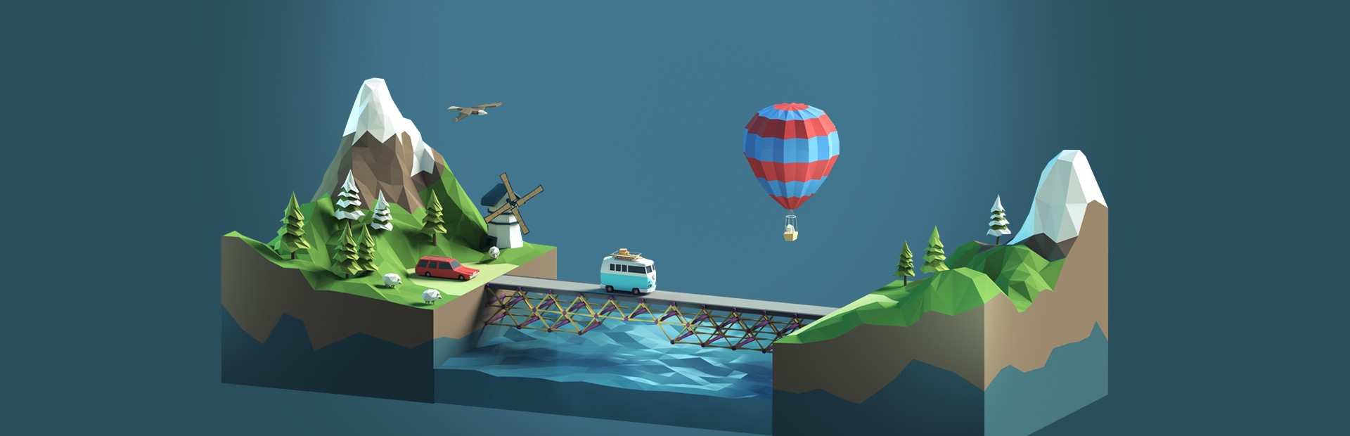 Игра Poly Bridge