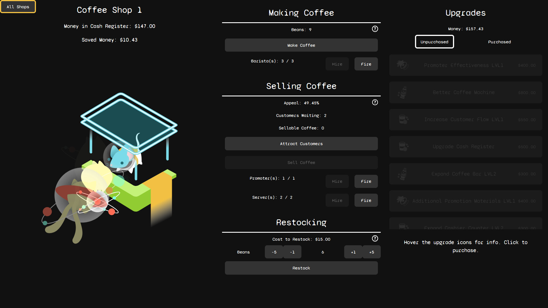 Galactic Coffee Shop screenshot 4