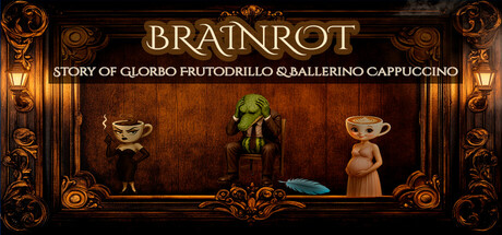 Cover art from Brainrot: Story of Glorbo Frutodrillo & Ballerino Cappuccino