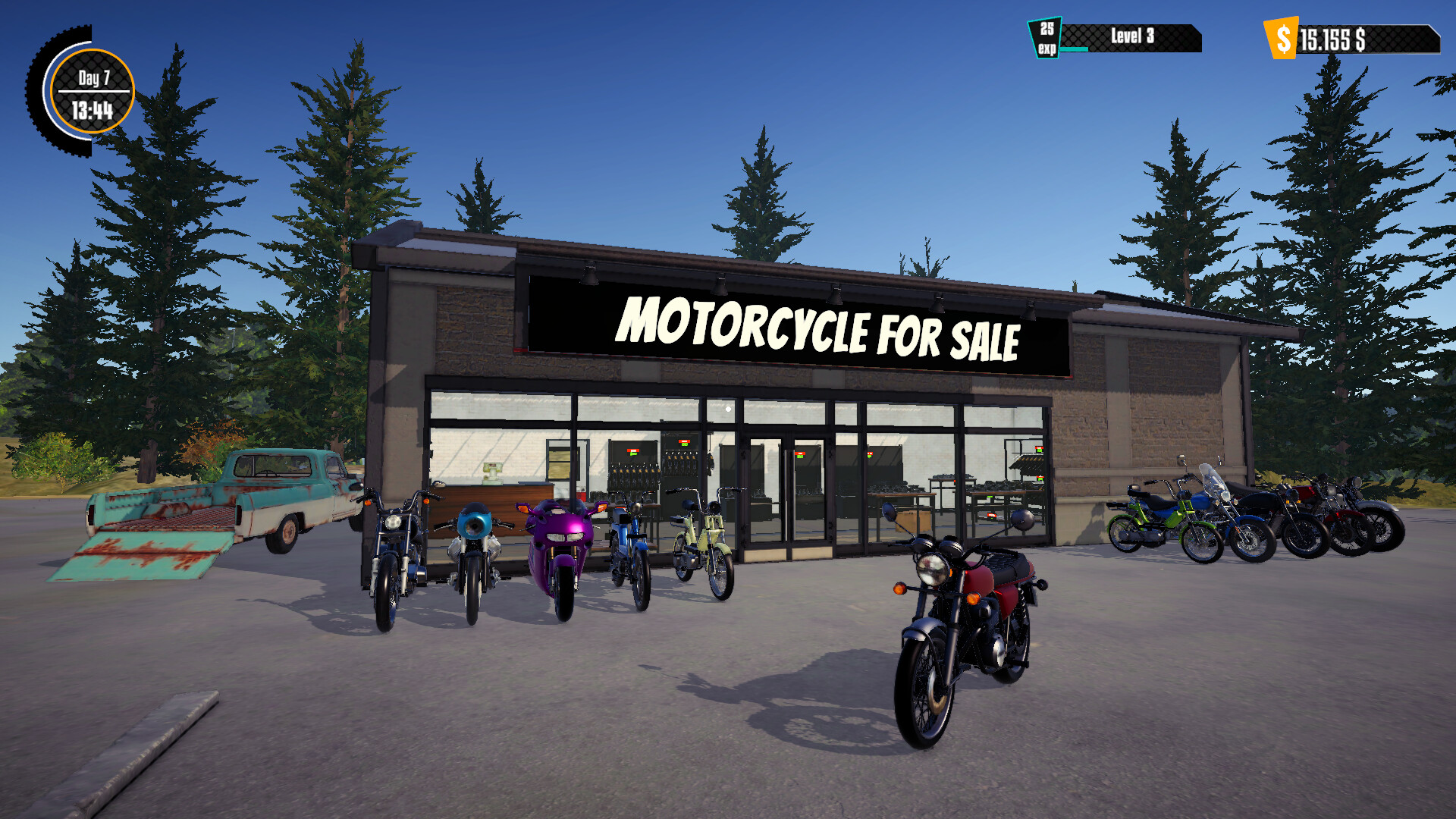 Motorcycle For Sale Simulator trailer