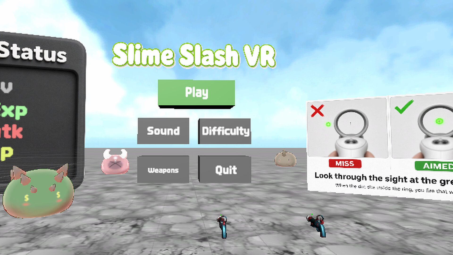 Slime Slash VR screenshot 2