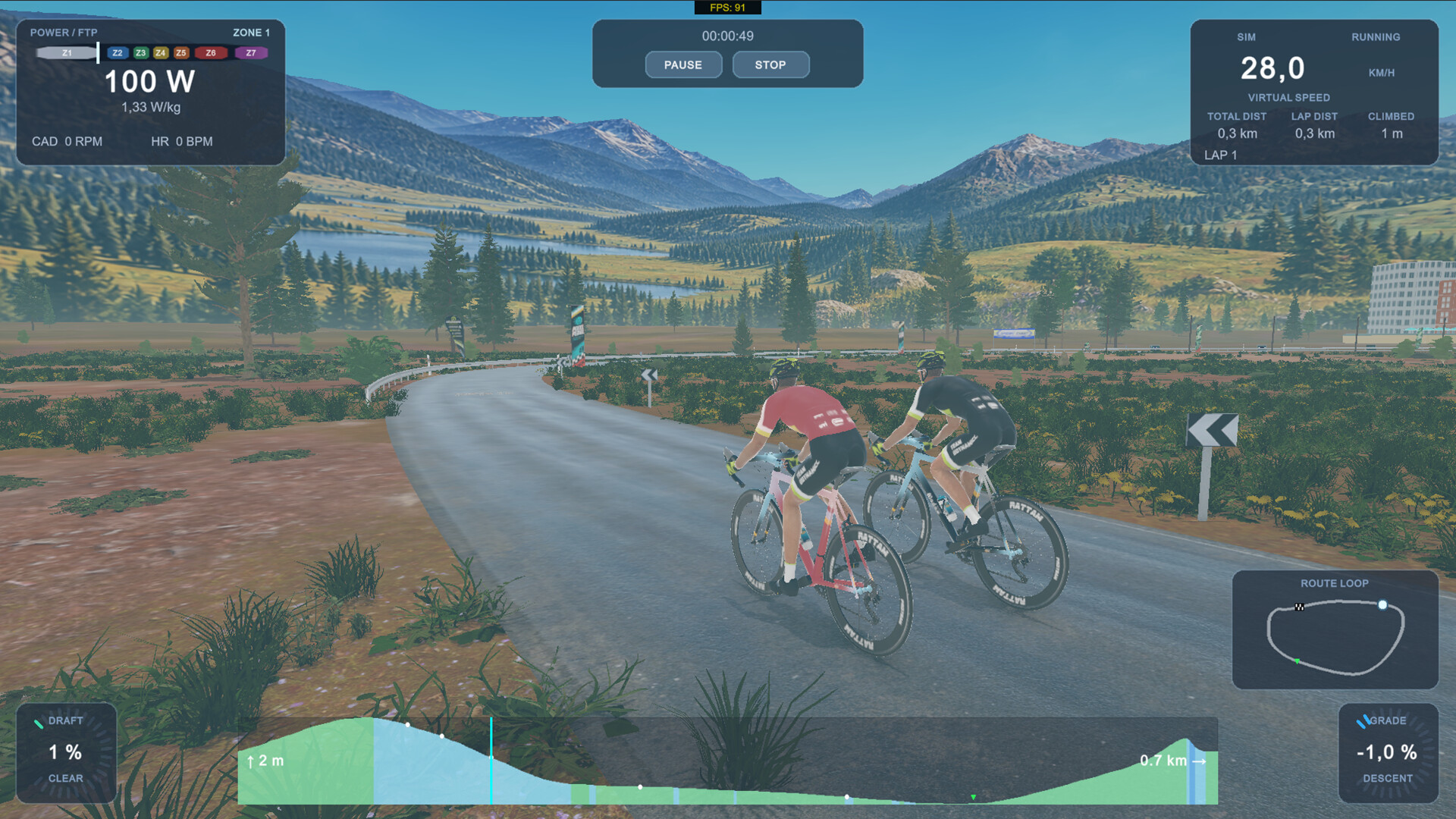 CyclingArcadeRaceSimulator screenshot 2