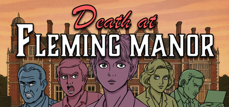 Cover art from Death at Fleming Manor