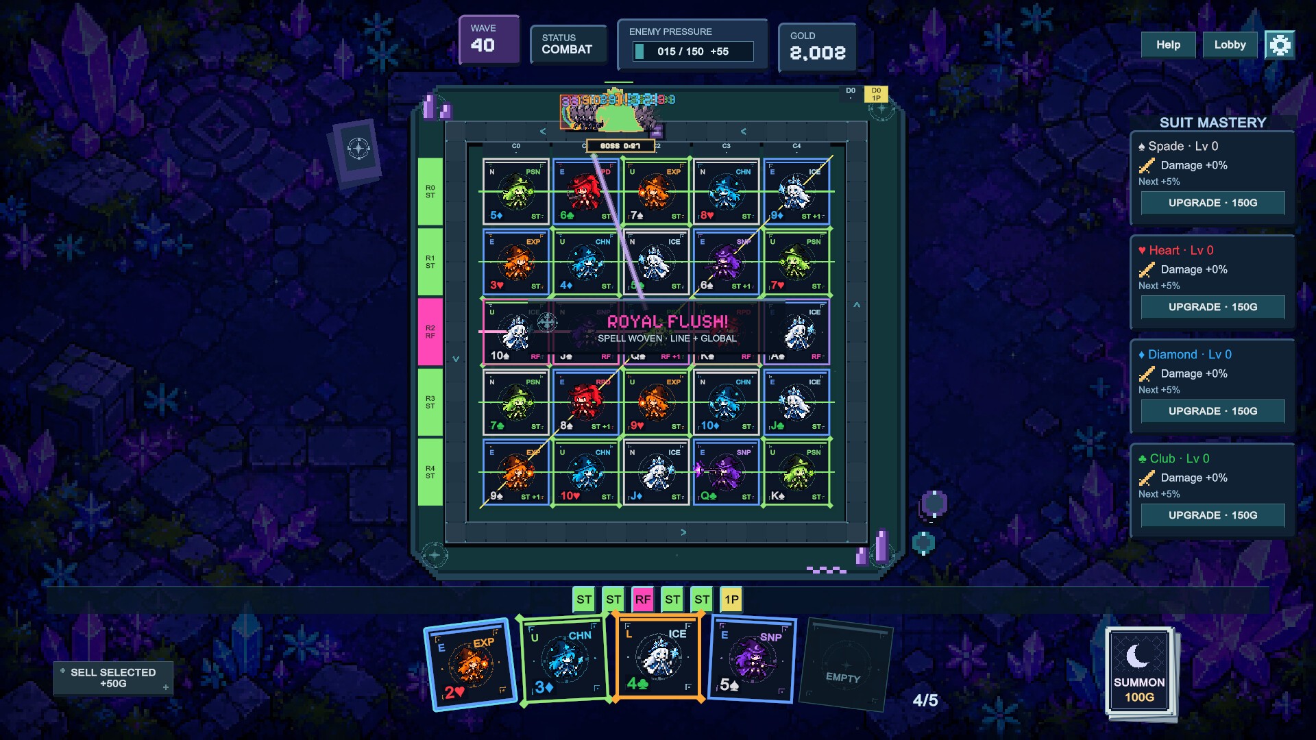 Random Poker Defence screenshot 1