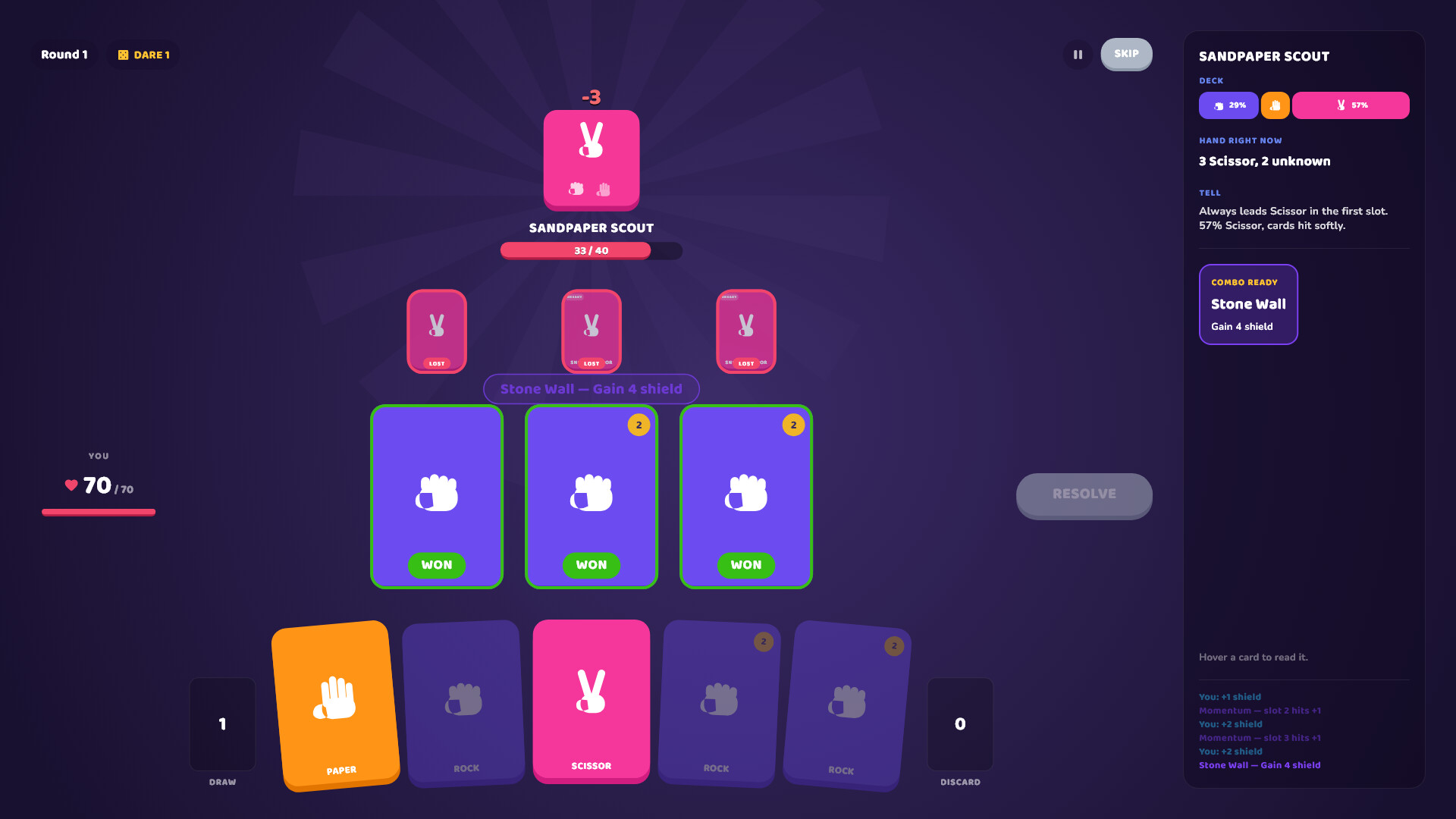Rogue Paper Scissors screenshot 2