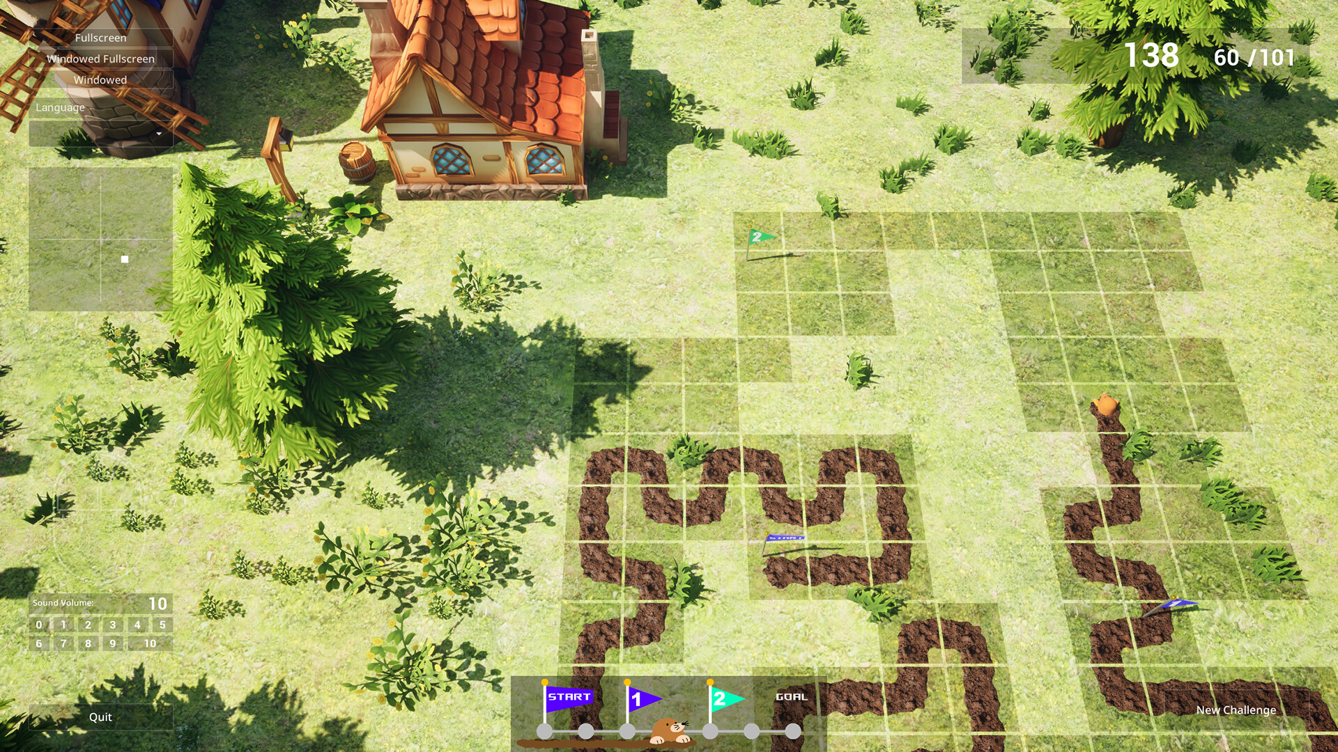Mole Digging trailer
