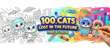 100 Cats Lost in Japan 2 Find & Color