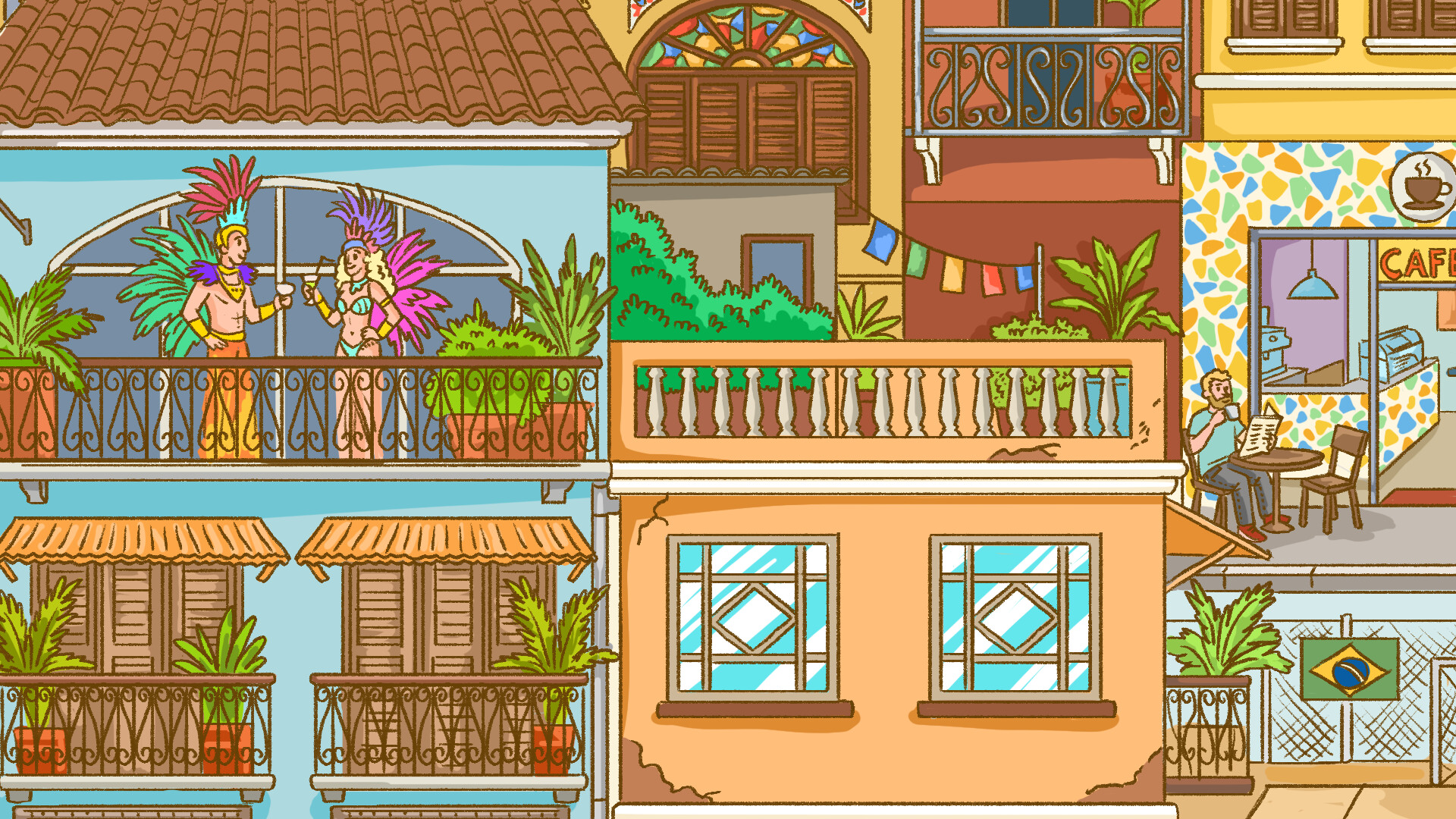 999 Hidden Cats: Brazil Together screenshot 3