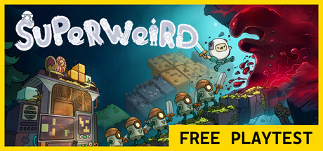 Cover art from SuperWEIRD: Automation Roguelite