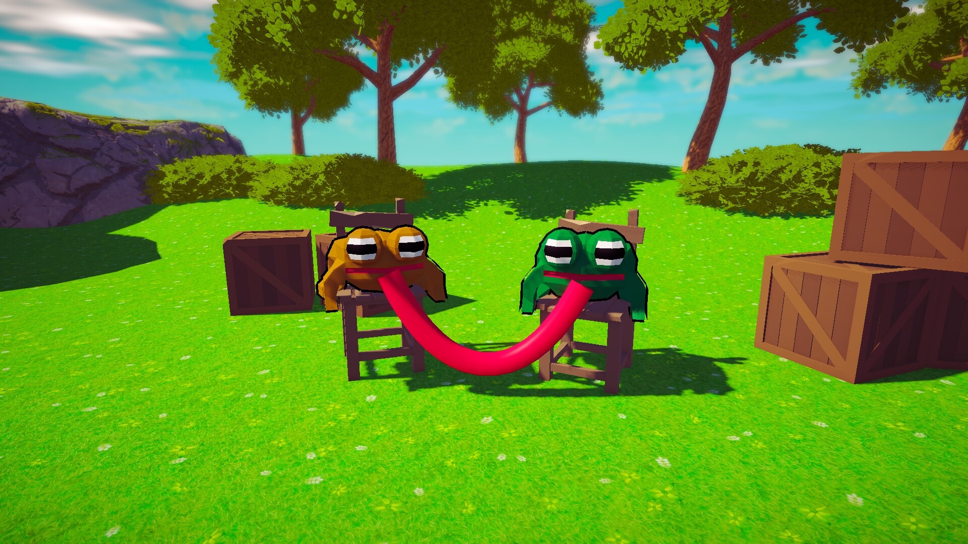 Stick Together! - Co-op Frog Parkour screenshot 4