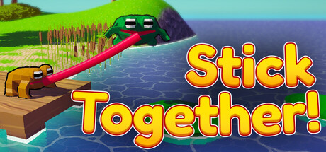 Cover art from Stick Together! - Co-op Frog Parkour