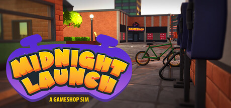 Cover art from Midnight Launch: A Gameshop Sim