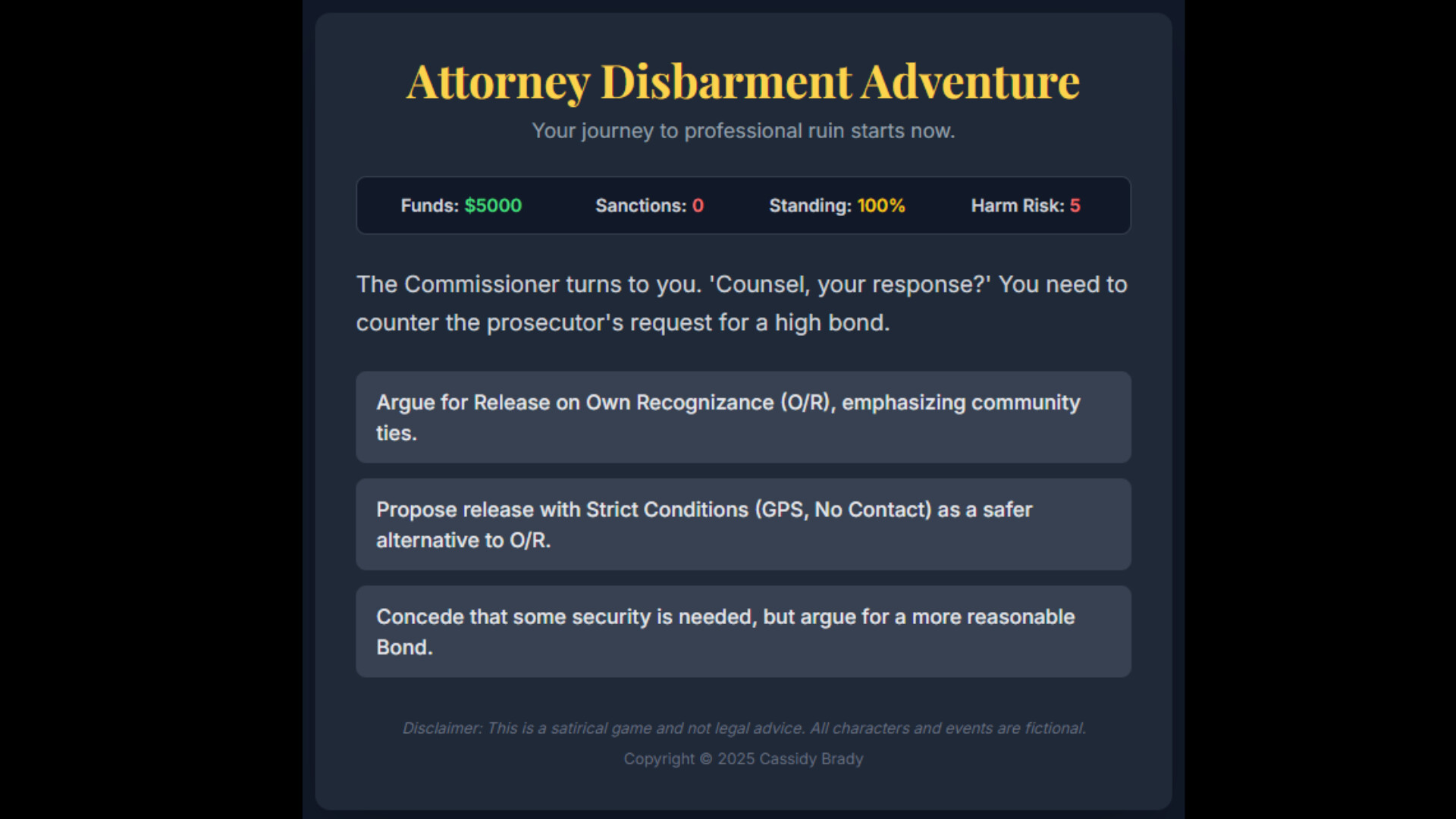 Attorney Disbarment Adventure screenshot 2
