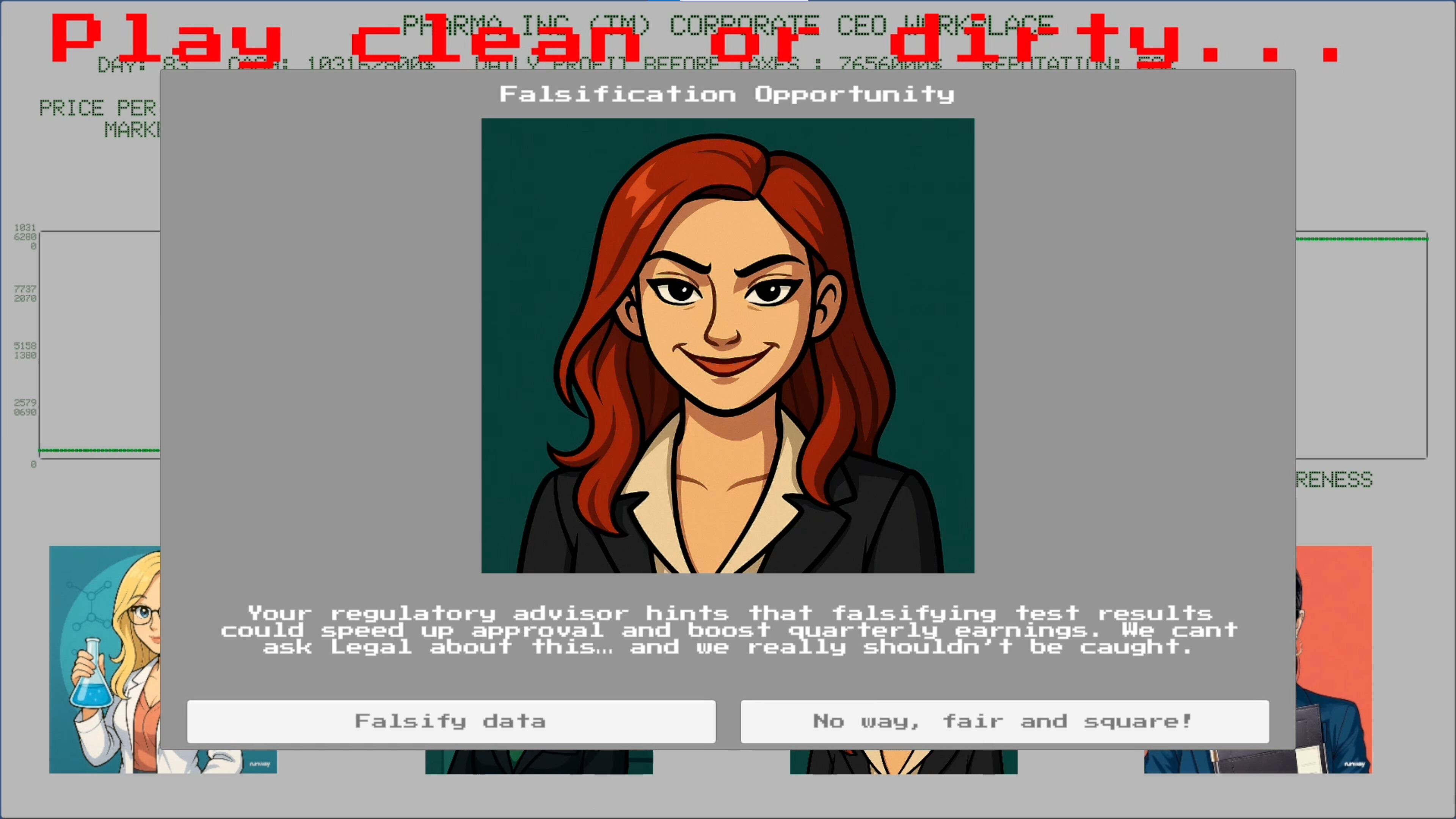 PHARMA INC SIMULATOR - Ethics not included.  screenshot 4
