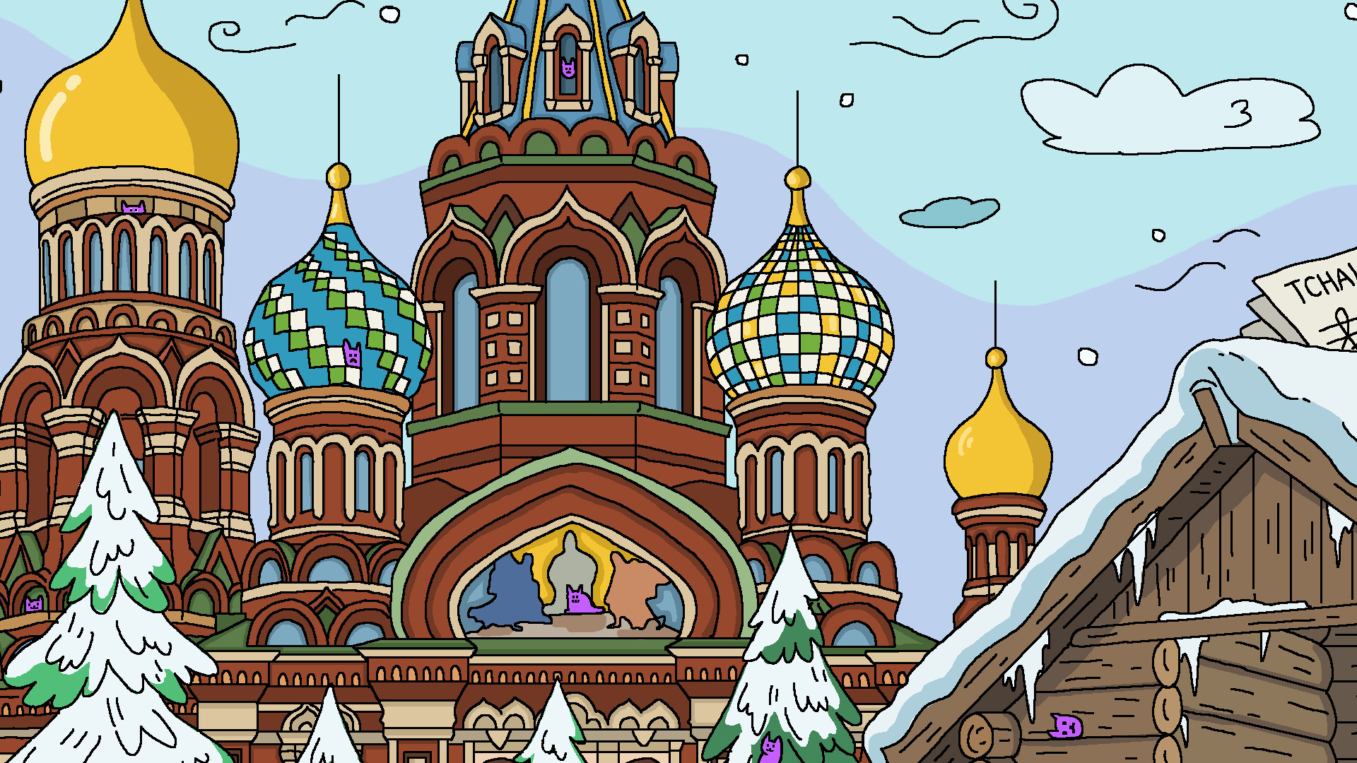  100 Cats Lost in Russia Find & Color screenshot 5