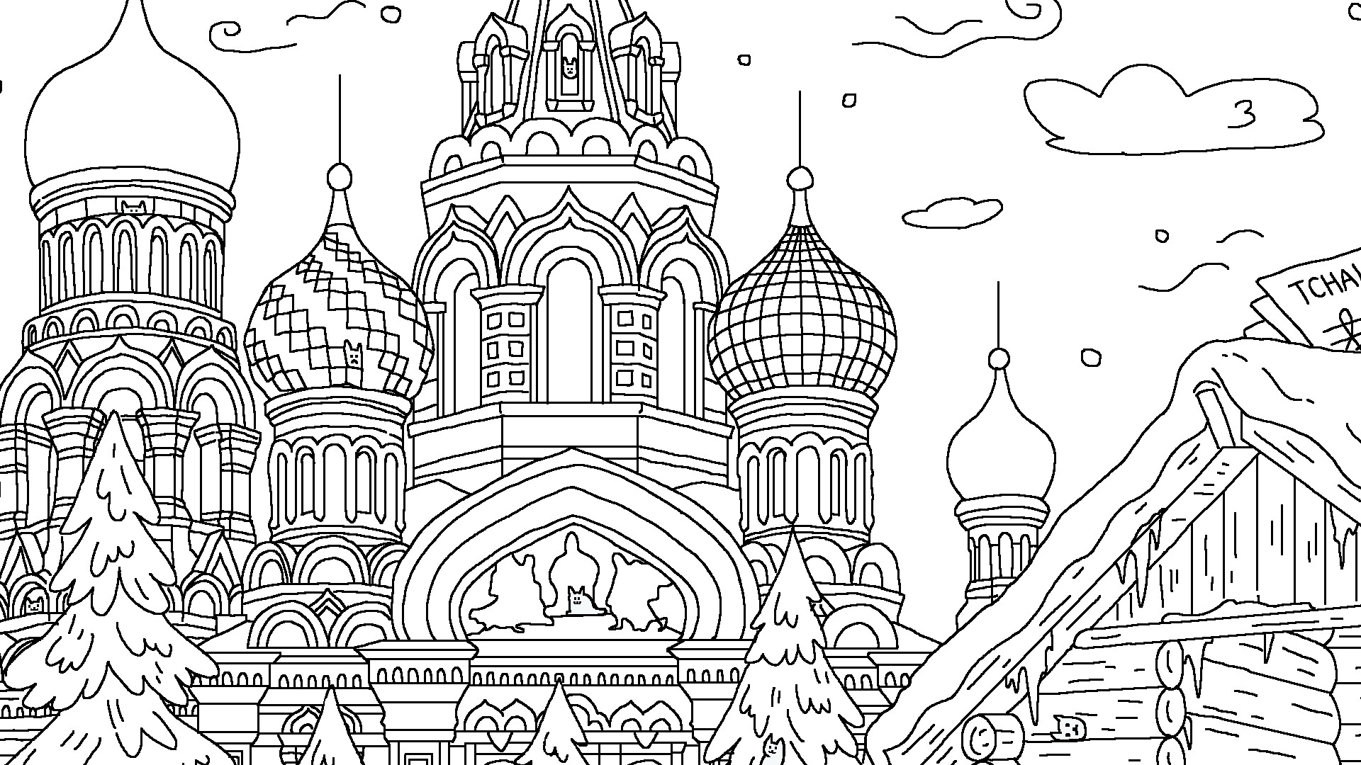  100 Cats Lost in Russia Find & Color screenshot 4