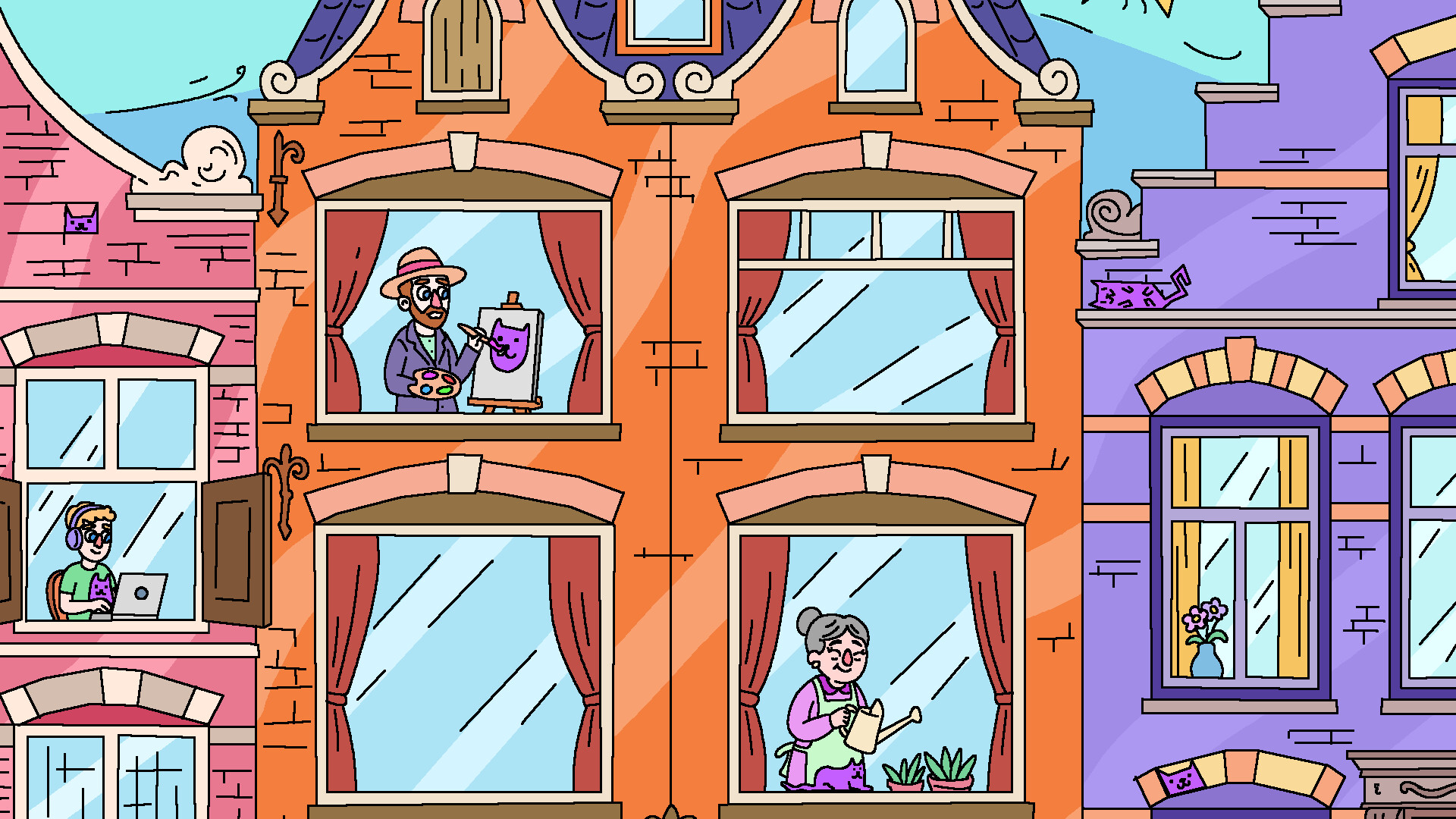 100 Cats Lost in Netherlands Find & Color screenshot 3