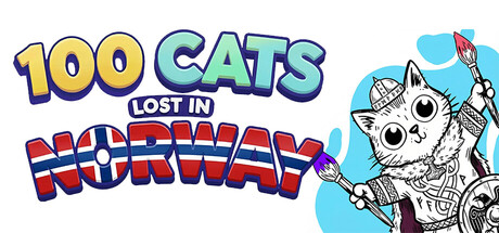 Cover art from 100 Cats Lost in Norway Find & Color