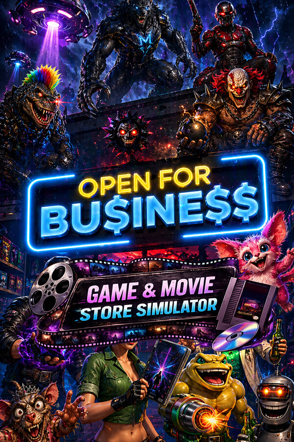 OPEN FOR BUSINESS: Game & Movie Store Simulator