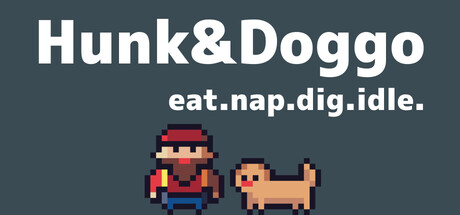Cover art from Hunk&Doggo : eat.nap.dig.idle.