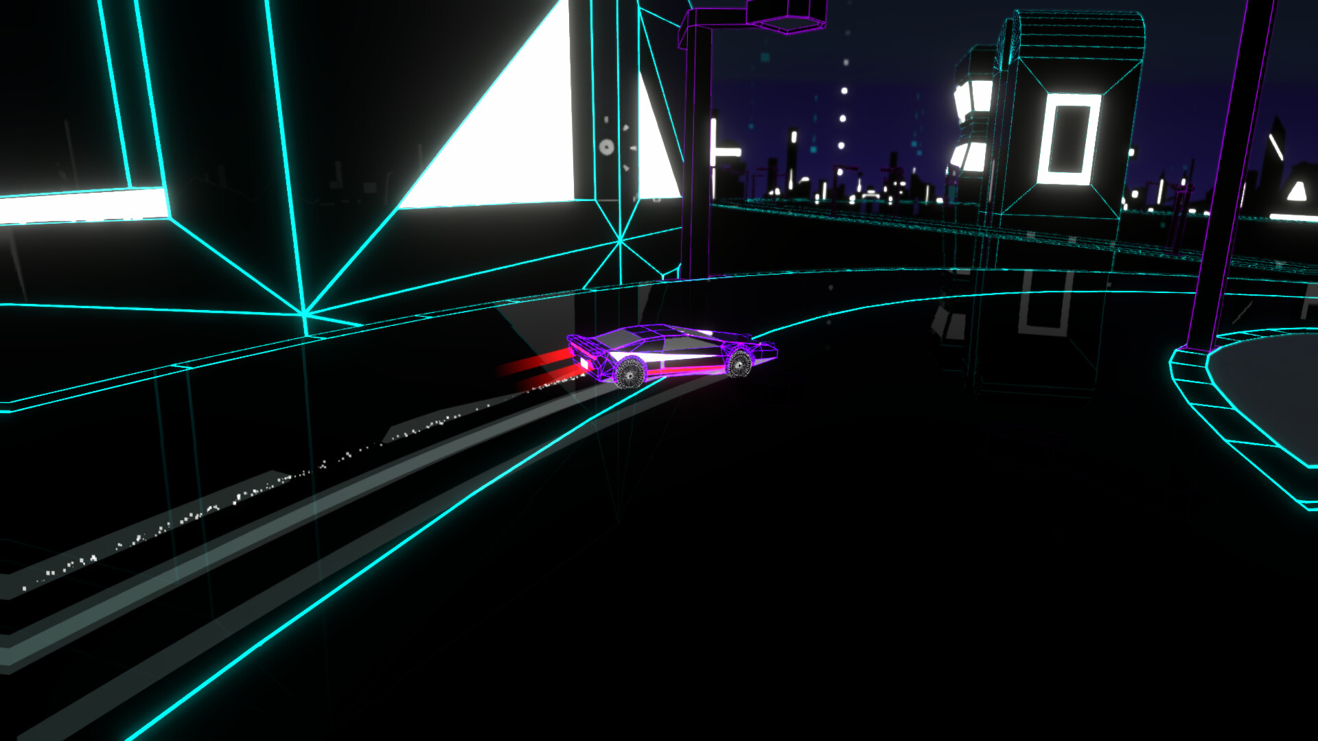 Wireframe: Racing screenshot 4