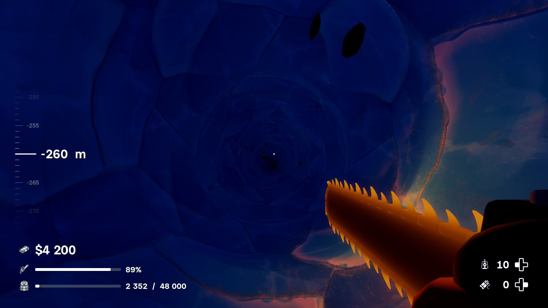 Digging A Hole In Ice With A Chainsaw screenshot 4