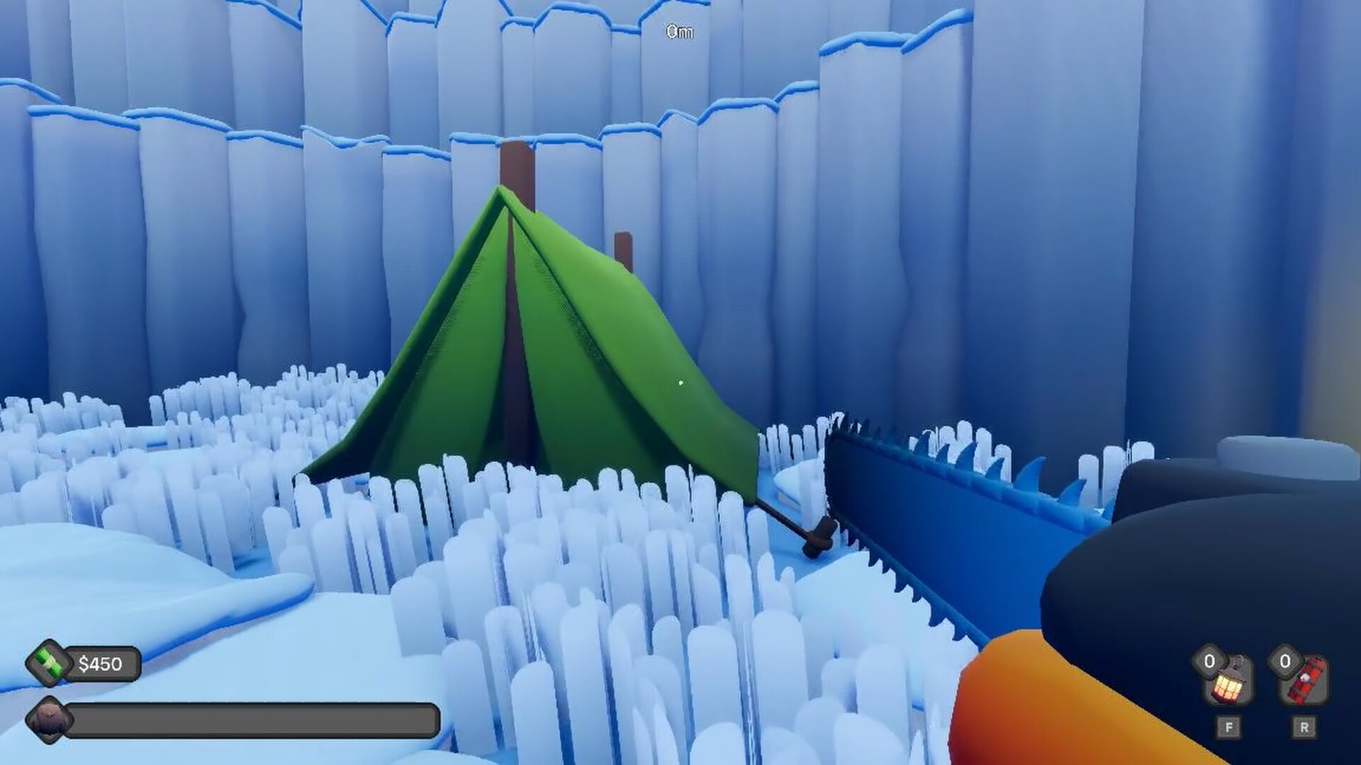 Digging A Hole In Ice With A Chainsaw screenshot 5