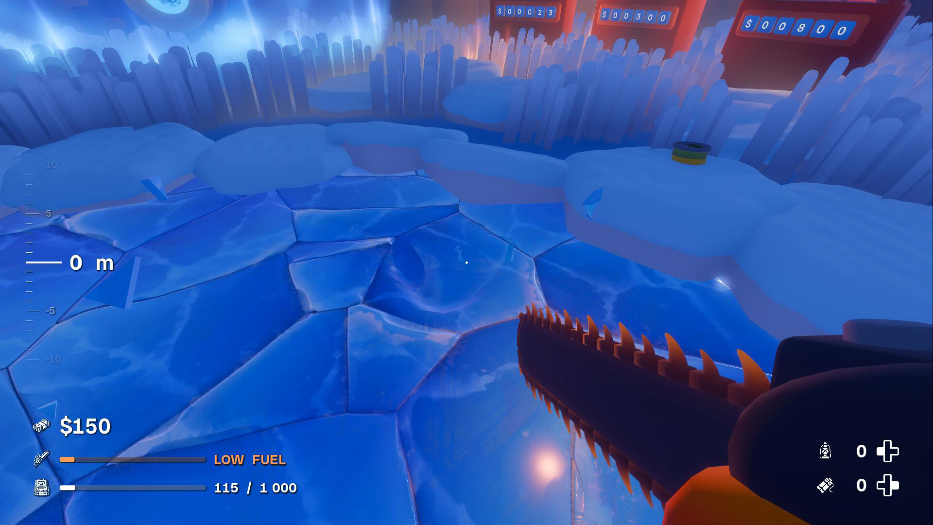 Digging A Hole In Ice With A Chainsaw screenshot 5