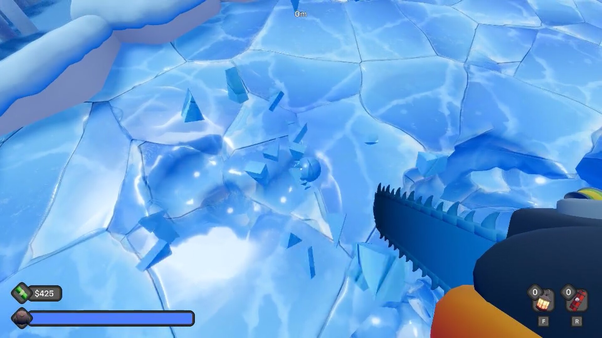 Digging A Hole In Ice With A Chainsaw trailer
