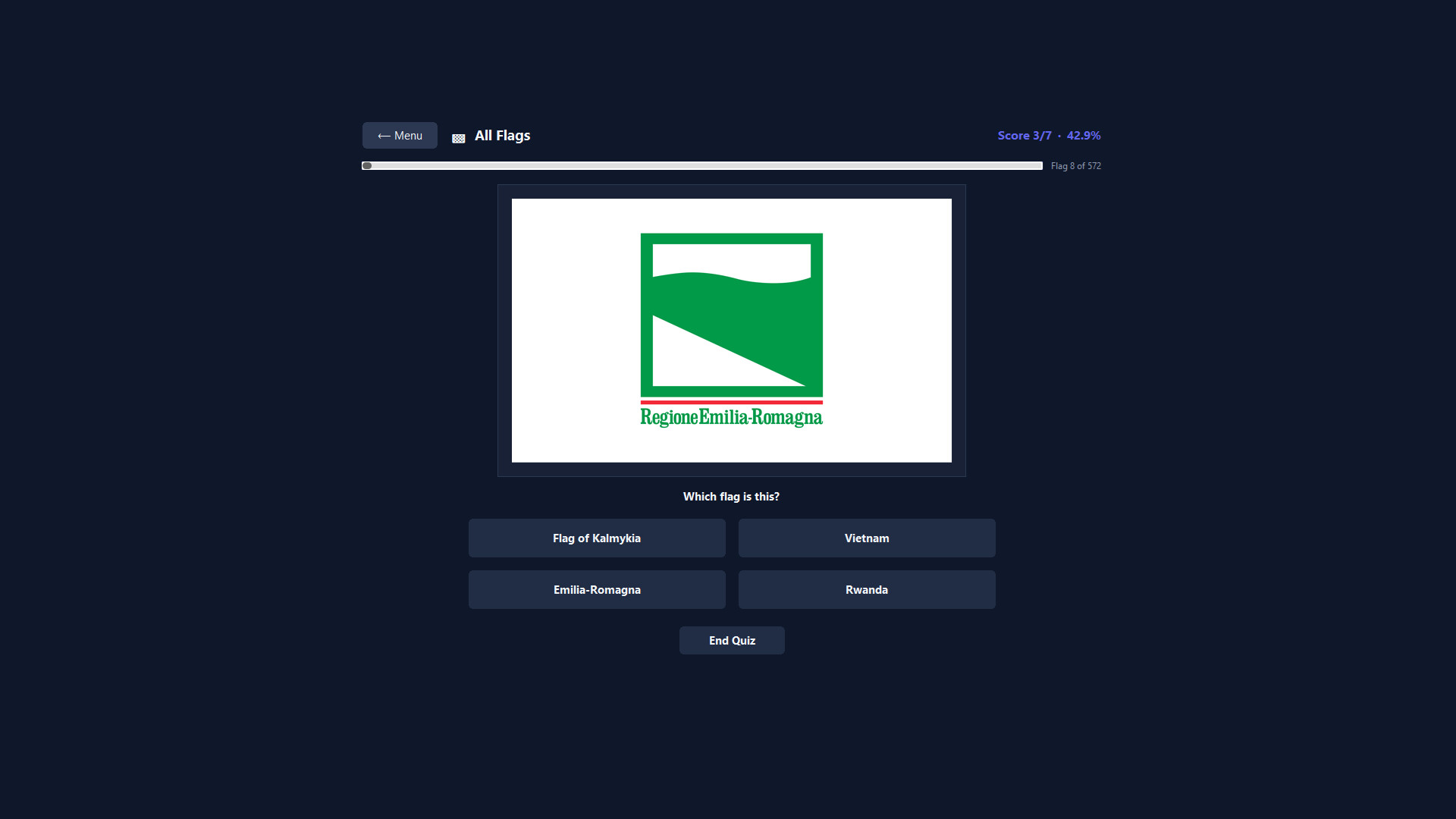 Ethan's Flag Quiz Game screenshot 3