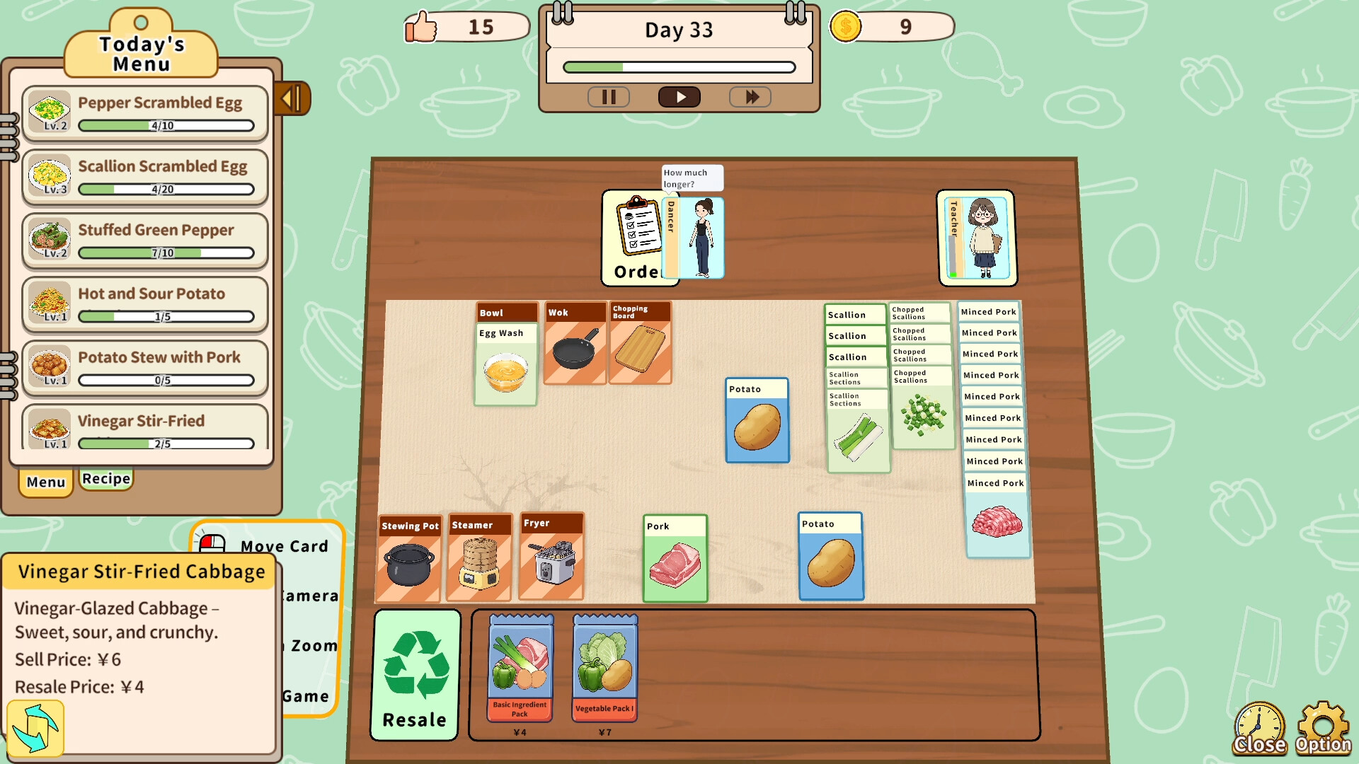 Card Sim: Chinese Restaurant screenshot 2