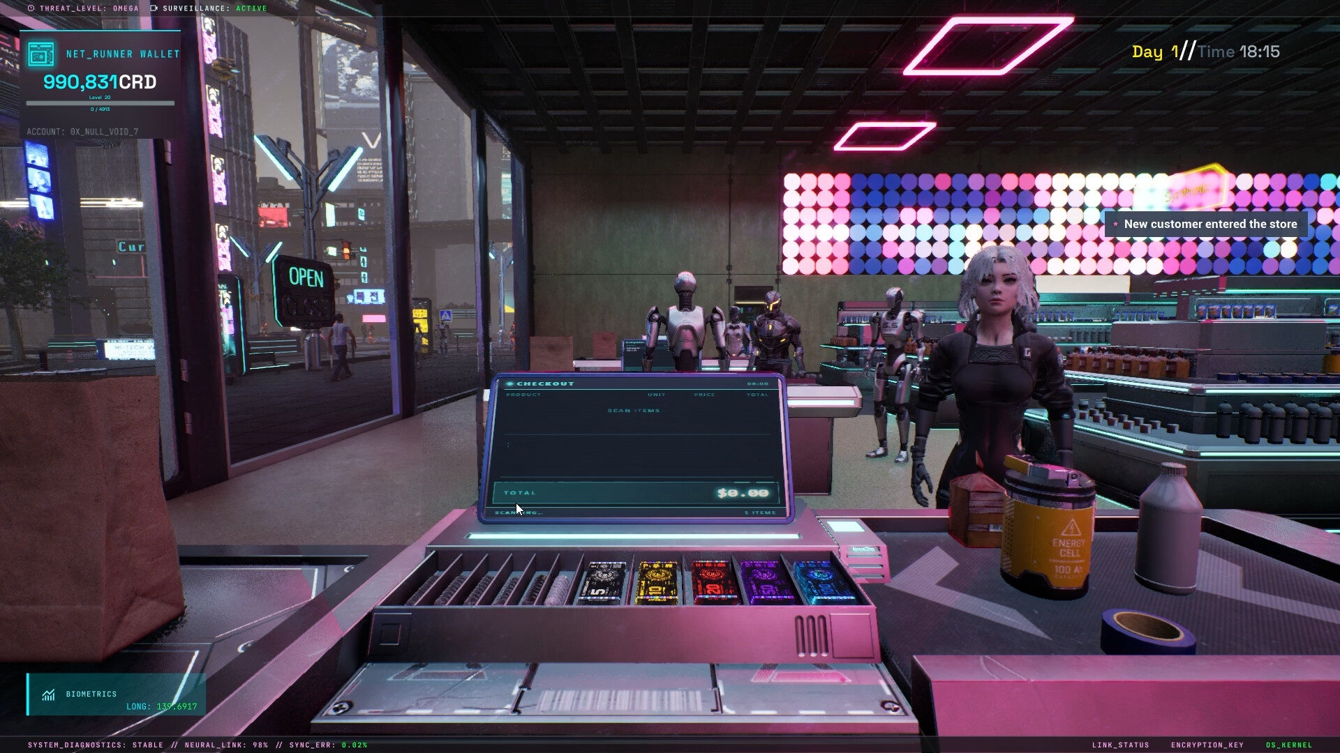Cyberpunk Store Simulator screenshot 2