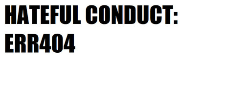 Cover art from HATEFUL CONDUCT: ERR404