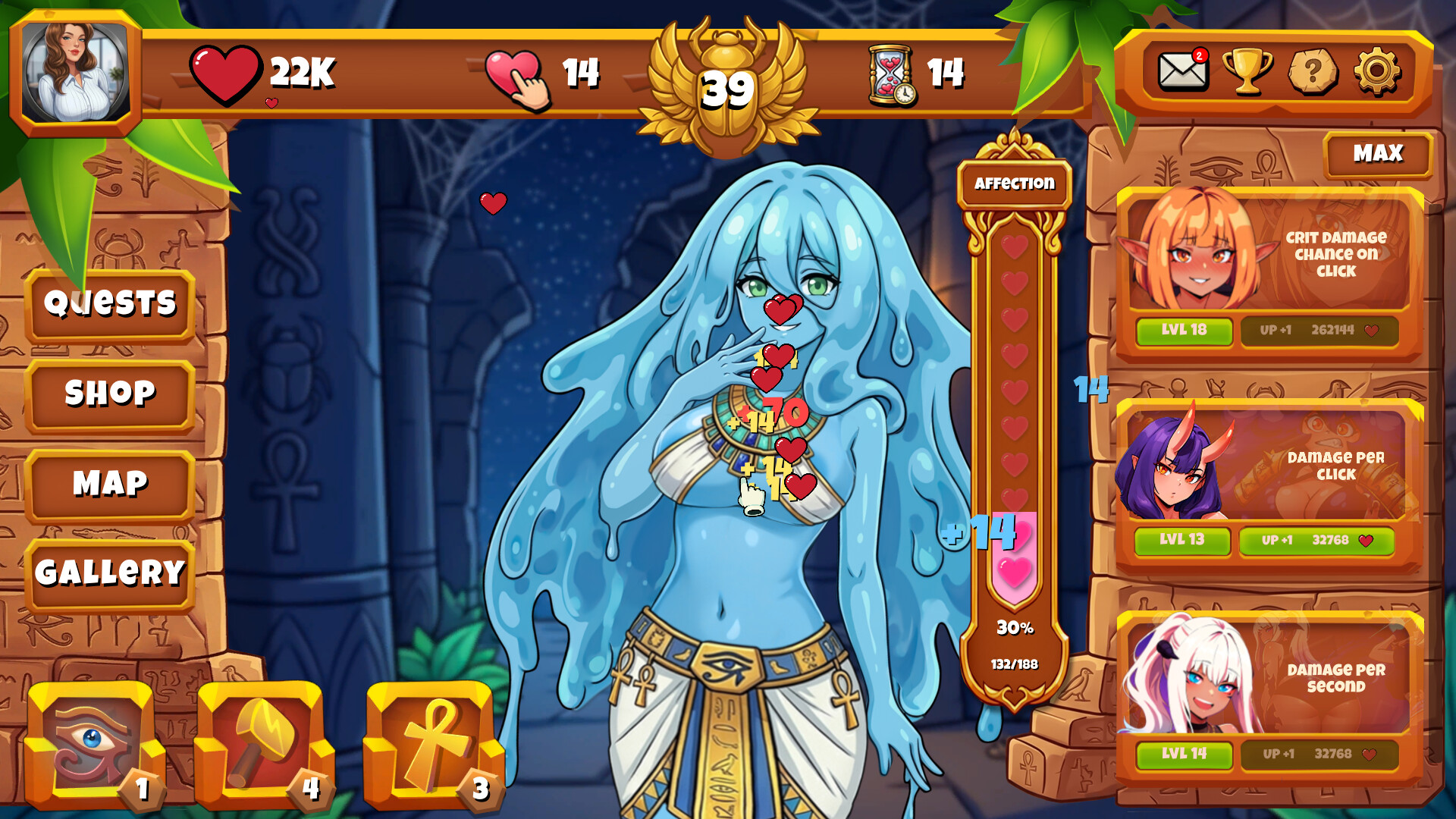 Lewd Temple: Hentai Clicker screenshot 1