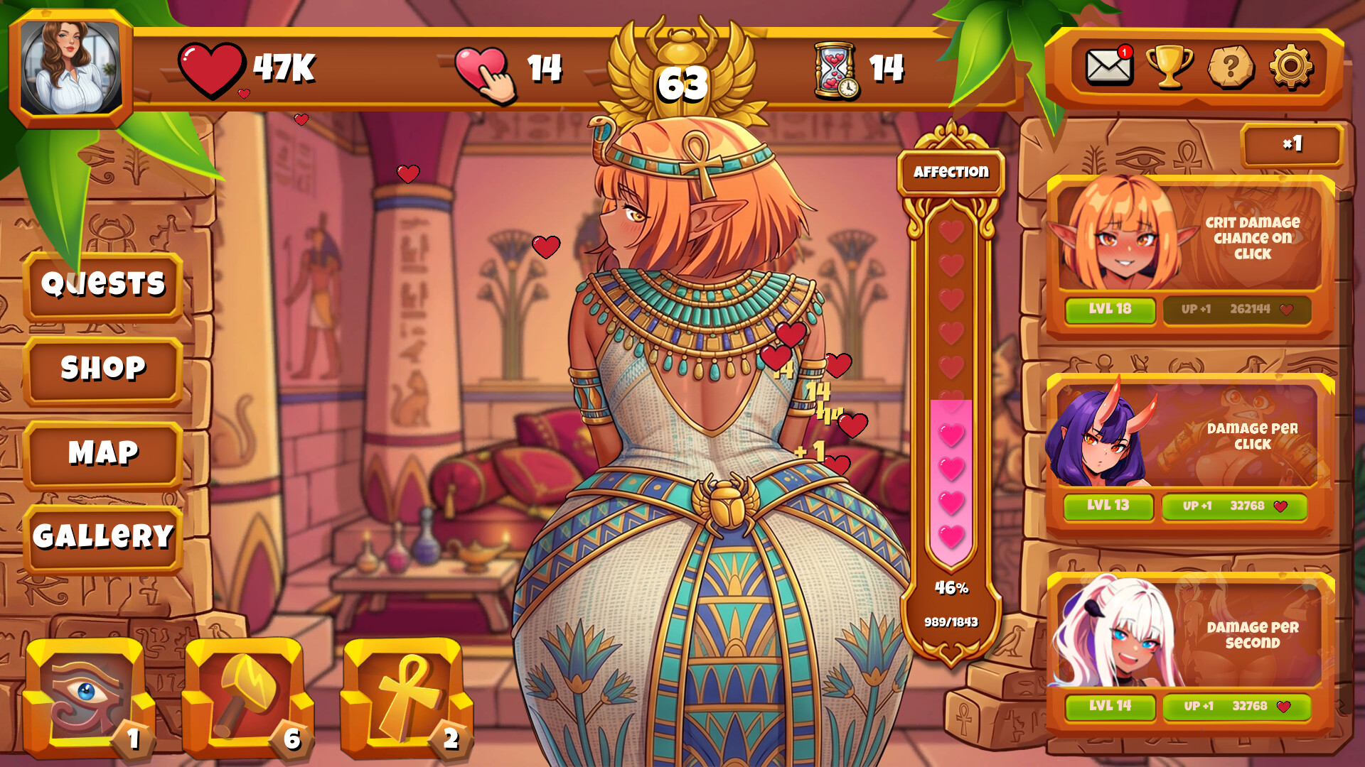 Lewd Temple: Hentai Clicker screenshot 3