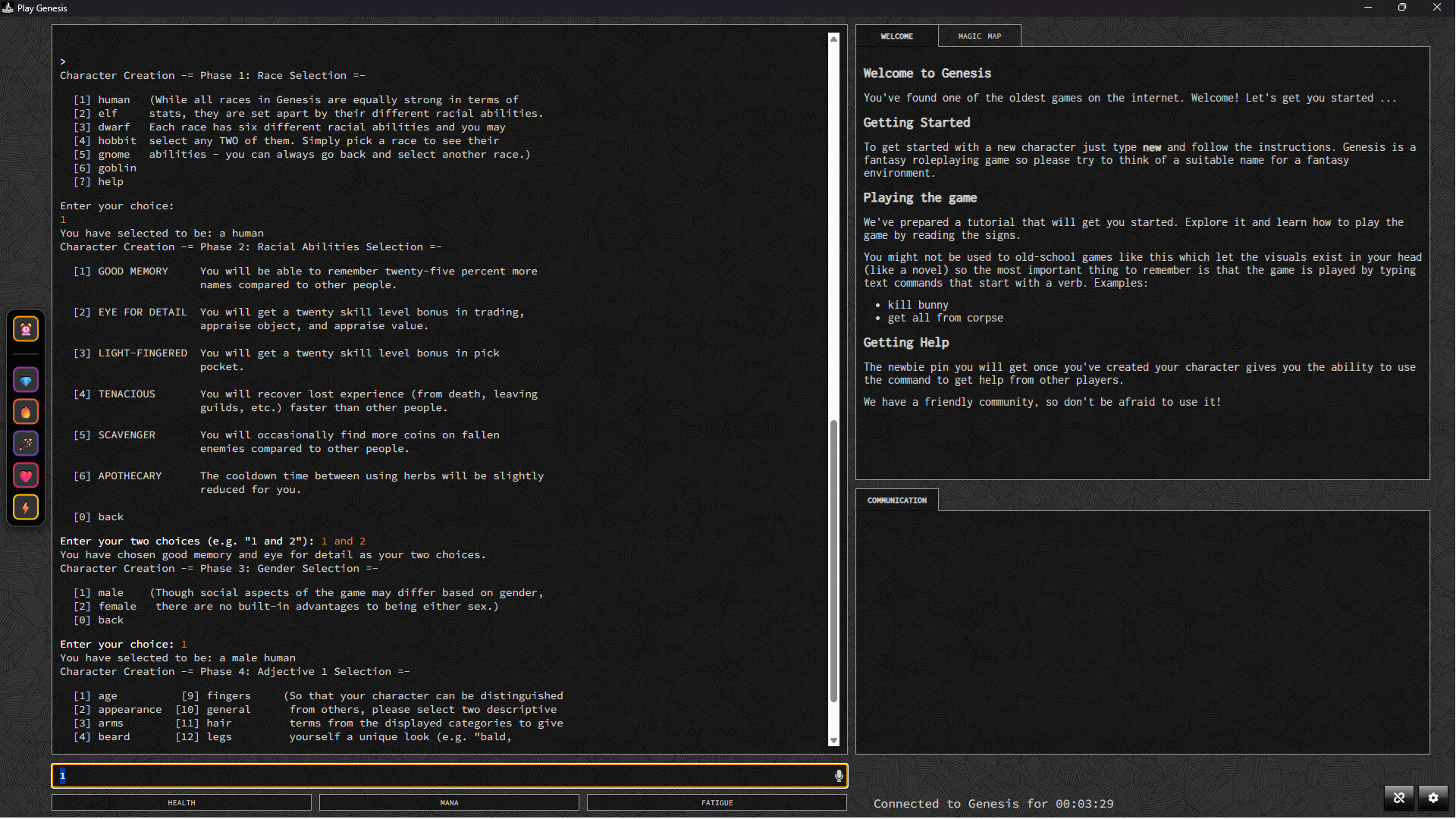 Genesis - The Original LPMud screenshot 3