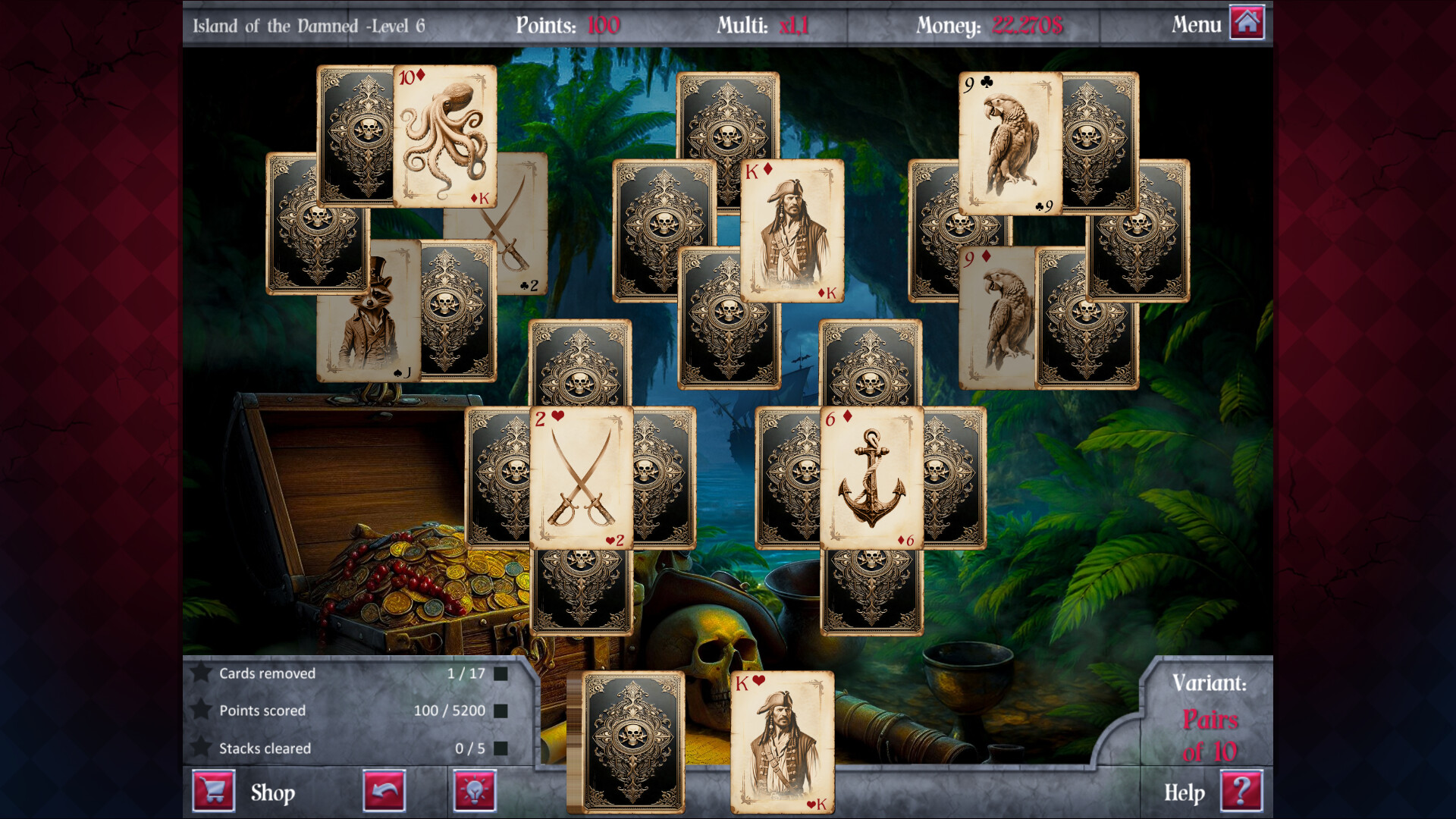 Eternal Night - Spooky Solitaire screenshot 2