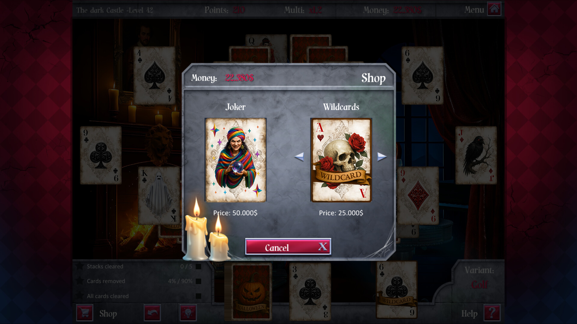 Eternal Night - Spooky Solitaire screenshot 3