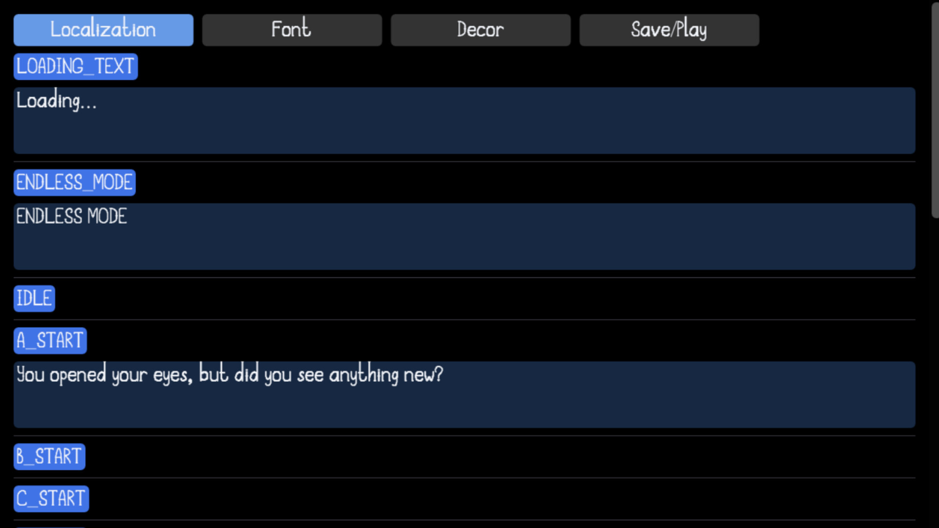 SENSE: The Game Customizer screenshot 2