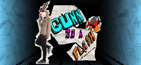 Cover art from Gunn in a Flash (or: Just Another Boomer Shooter)