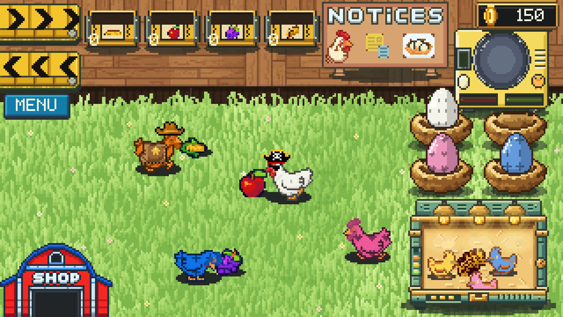 Rainbow Chickens trailer