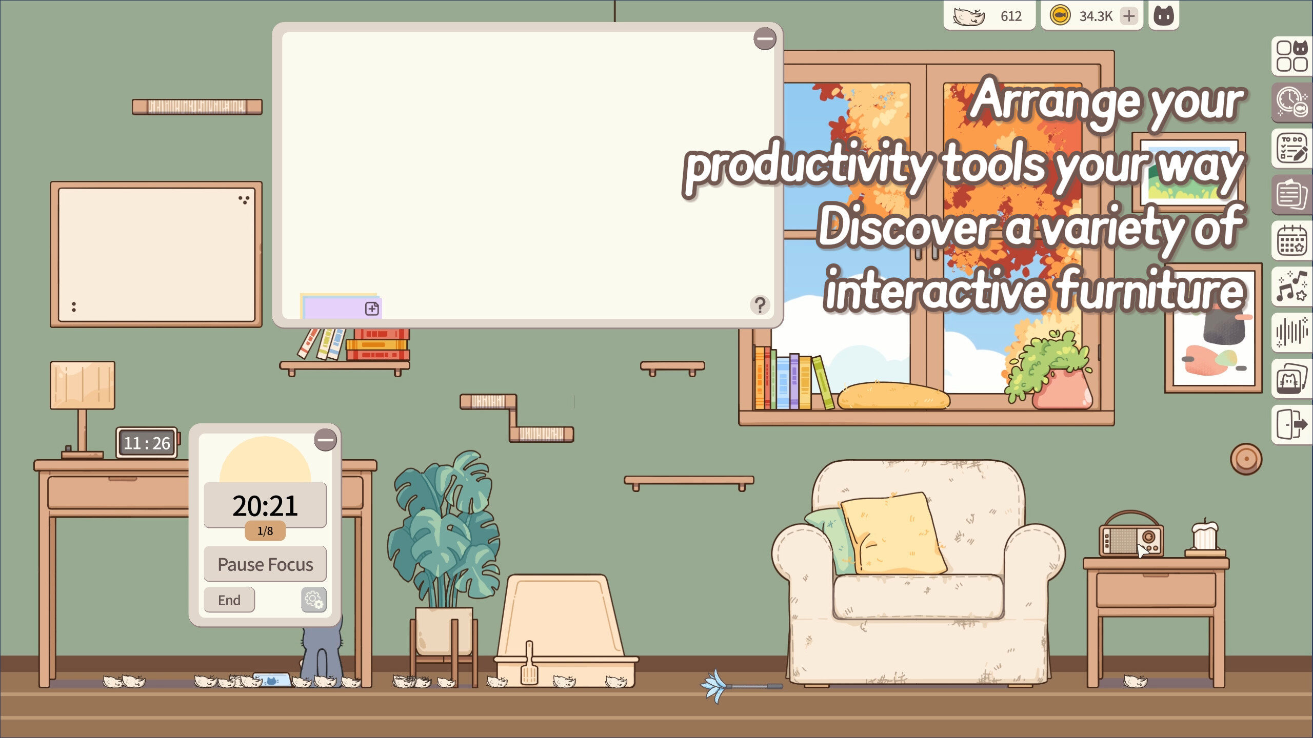 Meow Time: cozy cat room screenshot 5